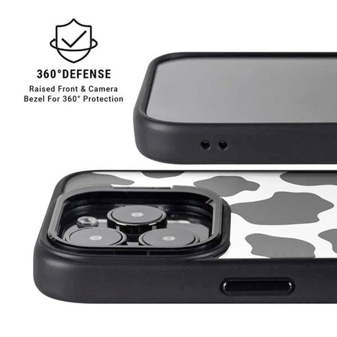 Cow Print iPhone 15 Pro Max Kickstand Case